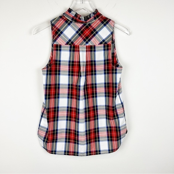 J. CREW Stewart Tartan Top size 0 - Picture 4 of 7